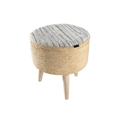 Σκαμπό Stool Kilim 40x40x40 guy Laroche  90% Jute 