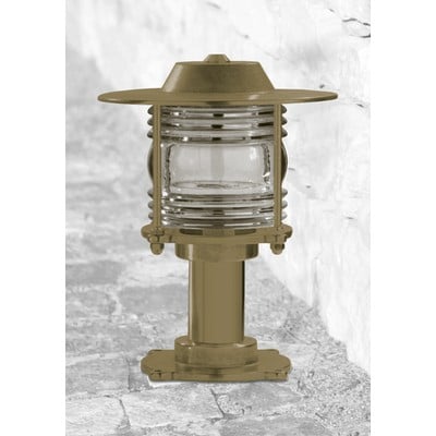 Brass Short Column Light Νο881 E27 Ip53 75W Antiqu