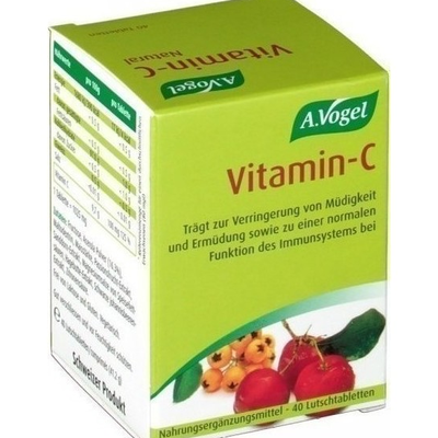 A.VOGEL Vitamin-C Βιολογική 100% Απορροφήσιμη Βιταμίνη C x40 Μασώμενα Δισκία