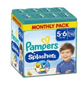 Pampers Splashers Μέγεθος 5-6 (14+kg) Monthly Pack