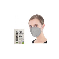 Famex High Protection Masks FFP2 NR Gray 10 pieces