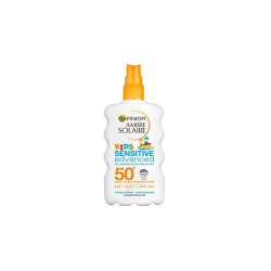 Garnier Ambre Solaire Kids Sensitive Advanced Spray SPF50+ Παιδικό Αντηλιακό Spray Κατάλληλο Για Eυαίσθητες Eπιδερμίδες 200ml