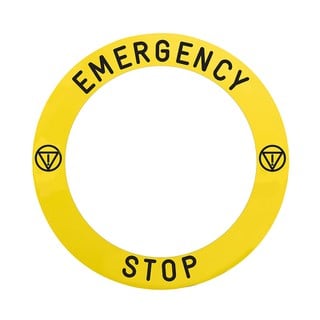 Label Emergency Stop D90mm Harmony ZBY8L330