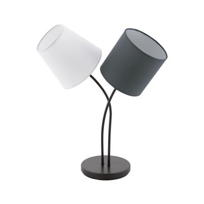 Table Lamp Almeida With Anthracite/White Shades 2X