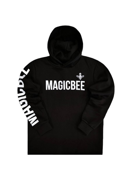 Magicbee double logo hoodie - black
