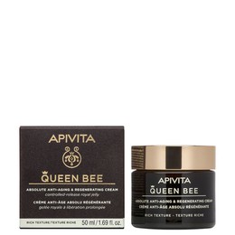 Apivita Queen Bee Absolute Anti- Aging & Regenerating Cream Kρέμα Απόλυτης Αντιγήρανσης & Αναγέννησης Πλούσιας Υφής, 50ml