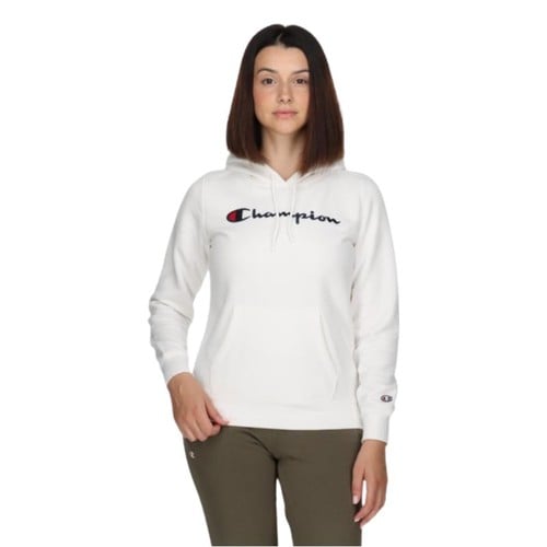 Champion Women Hooded Sweatshirt (116579)-WHITE