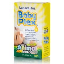 Natures Plus Animal Parade BABY PLEX (έως 4 ετών) - Πολυβιταμίνη, 60ml