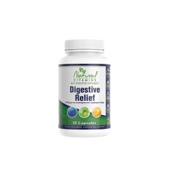 Natural Vitamins Digestive Relief Συμπλήρωμα Διατροφής Για Ανακούφιση Από Προβλήματα Πέψης 30 κάψουλες