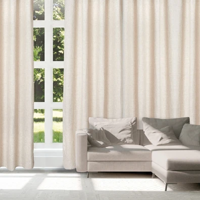 Das Home Κουρτινα με Κρικους 140χ270 2250 Μπεζ 140