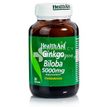 Health Aid GINKGO BILOBA Root Extract 5000mg, 30caps