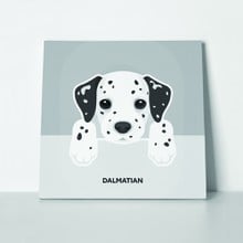 Portrait dalmatian puppy dog 450280363 a