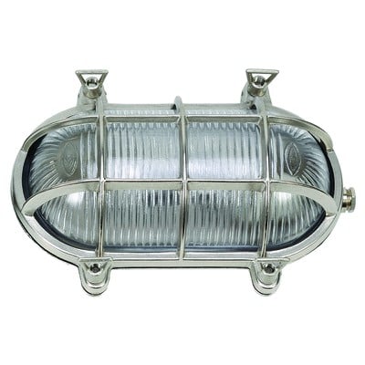 Brass Wall Light Chrome Matt 24Χ17cm Ε27 Ip64