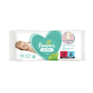 PAMPERS Sensitive μωρομάντηλα 80baby wipes
