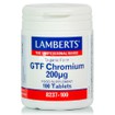 Lamberts GTF CHROMIUM 200μg - Διαβήτης, 100caps (8237-100)