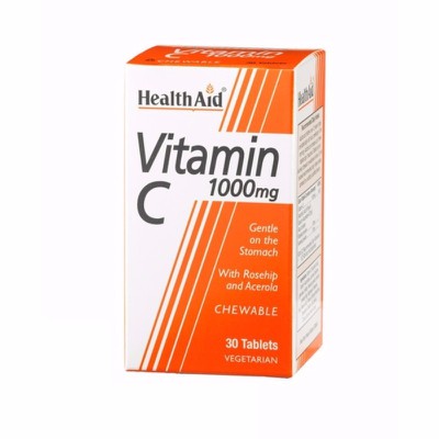 Health Aid - Vitamin C 1000mg - 30 chewable tabs