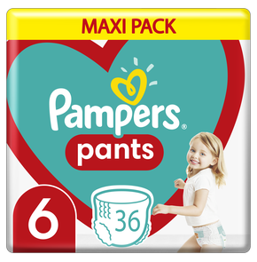 Pampers Pants Μέγεθος 6 (15kg+),  36 Πάνες - Βρακά