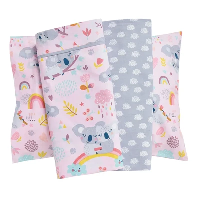 Das Baby σετ Σεντονια Κουνιας fun 4934 Grey, Pink 
