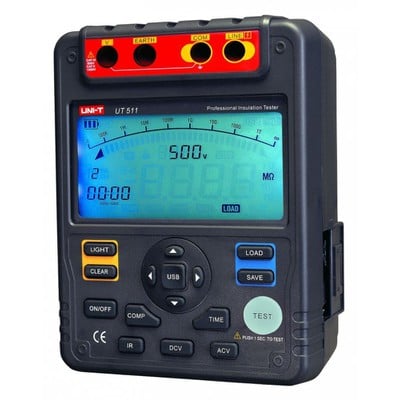 INSULATION RESISTANCE TESTER 100V/250V/ 500V/ 1000