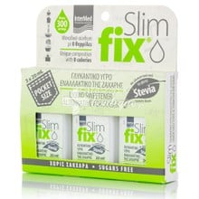 Intermed Slim Fix (Pocket Size) - Υγρό γλυκαντικό με στέβια, 3 x 20ml