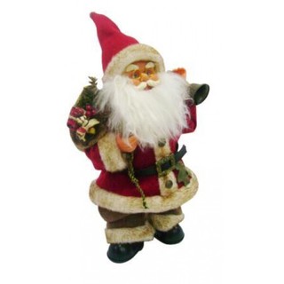 Santa Claus Greeting with Sack and Bell and Melody