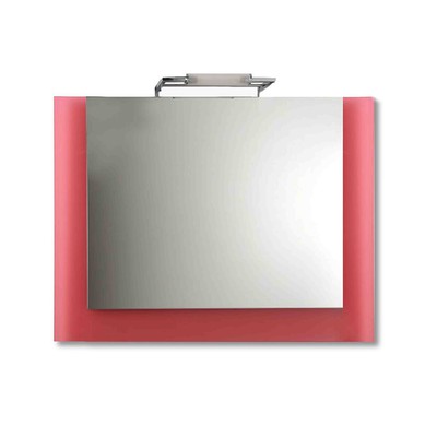 Bathroom Mirror 90Χ70 with red Triplex and light