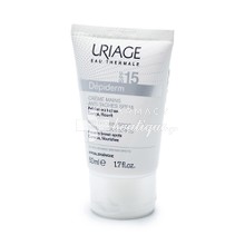 Uriage Depiderm Anti-Brown Spot Hand Cream SPF15 - Πανάδες Χεριών, 50ml