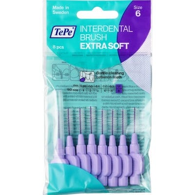 TePe Extra Soft Μεσοδόντια Βουρτσάκια 1.1mm Μωβ 8τ