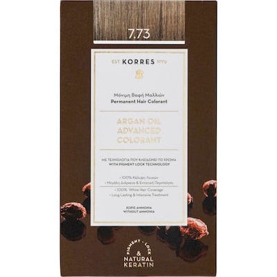 Korres Argan Oil Advanced Colorant Μόνιμη Βαφή Μαλ
