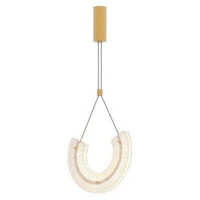 Pendant Light Led 11W Aluminum-Glass Gold