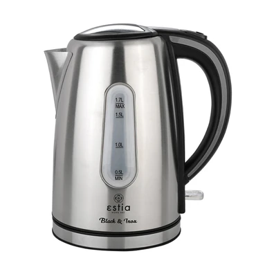 Estia Βραστηρας Black & Inox Ανοξειδωτος 2200w 1.7