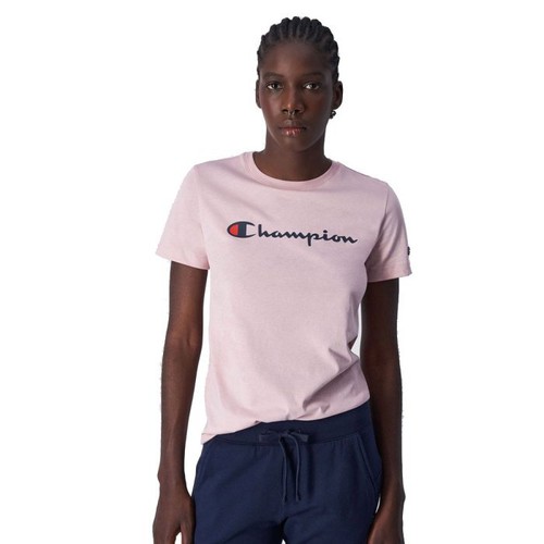 Champion Women Crewneck T-Shirt (116578)-PINK
