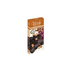 Wish Delicious Chocolate Σοκολάτας Υγείας Mε Φουντούκι & Σταφίδα Mε Γλυκαντικά Μαλτιτόλης 1 τεμάχιο