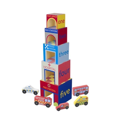 Κυβοι Στοίβαξης Αστυνομία Orange Tree Toys