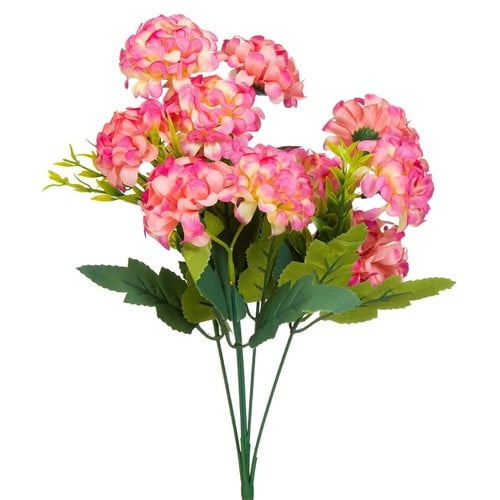 Buqetë Me Lule Dekoruese Lule Bore Rozë 37 Cm