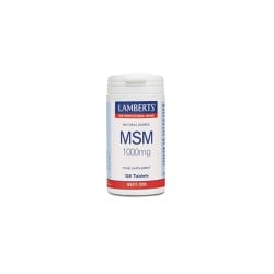 Lamberts MSM 1000mg Ιδανικός Συνεργάτης Της Γλυκοζαμίνης Που Βοηθάει Στη Μείωση Του Πόνου Των Αρθρώσεων 120 ταμπλέτες