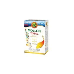 Moller's Total Ολοκληρωμένο Συμπλήρωμα Διατροφής Ωμέγα 3 Βιταμινών & Μετάλλων 28 κάψουλες + 28 ταμπλέτες