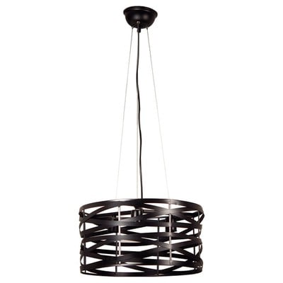 Ceiling Pendant Light 3 Lights Crosswire Black Φ40