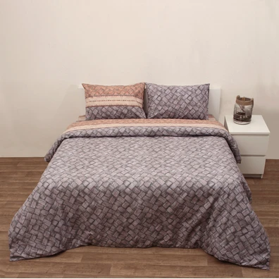 Σετ Παπλωματοθήκη Μονή 160x240 Royal 6003 Γκρι