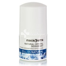 Macrovita Natural Crystal Deodorant Roll-On NATURAL - Φυσικός Αποσμητικός Κρύσταλλος, 50ml