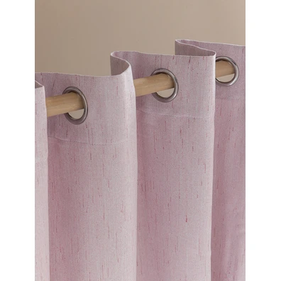 Κουρτίνα με Τρουκς 140x260 Loria Pink