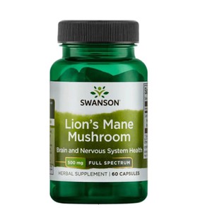 Swanson Full Spectrum Lion's Mane Mushroom 500mg-Σ