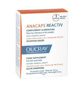 Ducray Anacaps Reactiv Συμπλήρωμα Διατροφής κατά τ