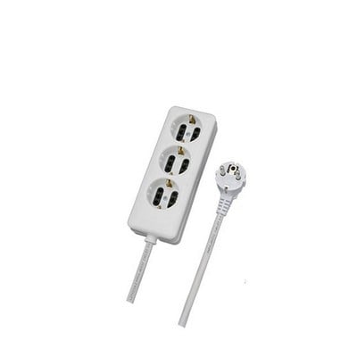 Extension Lead Schuko 3 Sockets 1,5M Cable With Sw