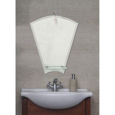 Καθρέπτης μπάνιου τοίχου 40x55 με φωτιστικό και ετ
