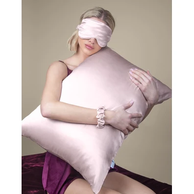 Μεταξωτή Μαξιλαροθήκη Beauty Sleep Pudra 50χ70 Fee