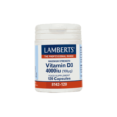 LAMBERTS Vitamin D3 4000iu (100μg) 120caps