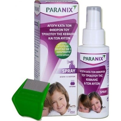 Paranix Spray Αγωγή Κατά των Φθειρών του Τριχωτού 