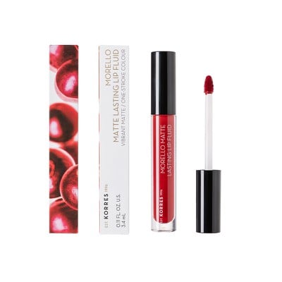 Korres Morello Matte Lasting Lip Fluid 59 Brick Re