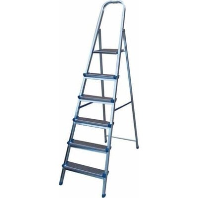 Galvanized Steel Ladder 5+1 Stairs 1,83Μ